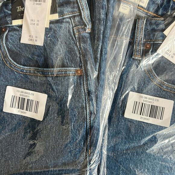 New ABERCROMBIE Curve Love High Rise 90s Relaxed Jean Dark (27, 29) SHORT inseam - Picture 7 of 10